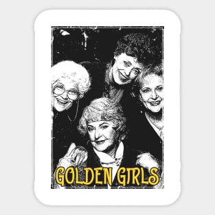 Golden Girls Grunge Sticker